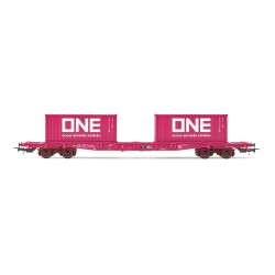 HJ6261-Wagon TOUAX. 4-axle container S7B. loaded with 2 x Jouef - HJ6261-ModTrain