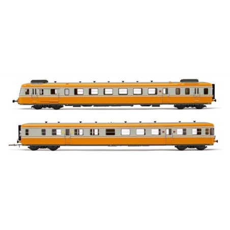 HJ2388S-Autotrail RGP2 XBD 2710+XRAB 7710 ORANGE/GRIS BETON SNCF SOUND - jouef - HJ2388S-ModTrain