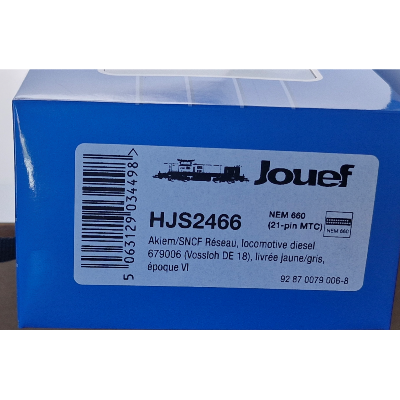 HJS2466-SNCF Réseau diesel locomotive Vossloh DE 18 Jouef - HJS2466-ModTrain
