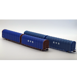 N33069/N33070-Set EVS 2 wagons Lailsp N33069/N33070 marques MF-Train-ModTrain