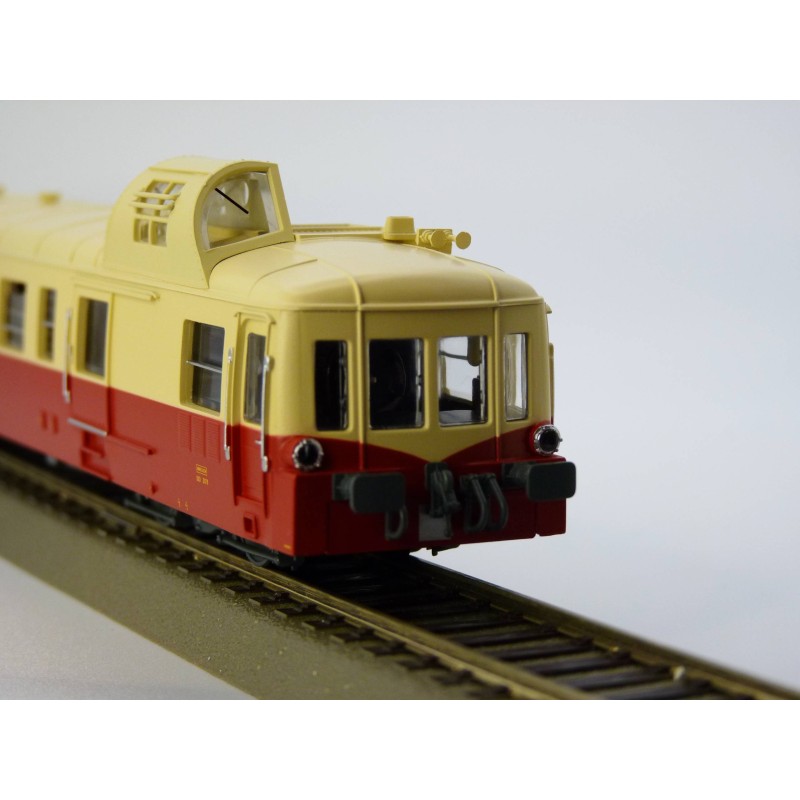HJ2617-Autorail SNCF X 3800 Picasso diesel railcar red beige liver Jouef - HJ2617-ModTrain