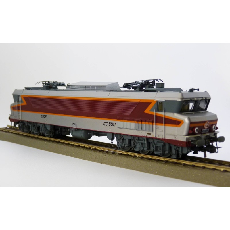 HJ2428-Locomotive SNCF. CC 6511. silver with "Mistral" logo. Period  Jouef - HJ2428-ModTrain