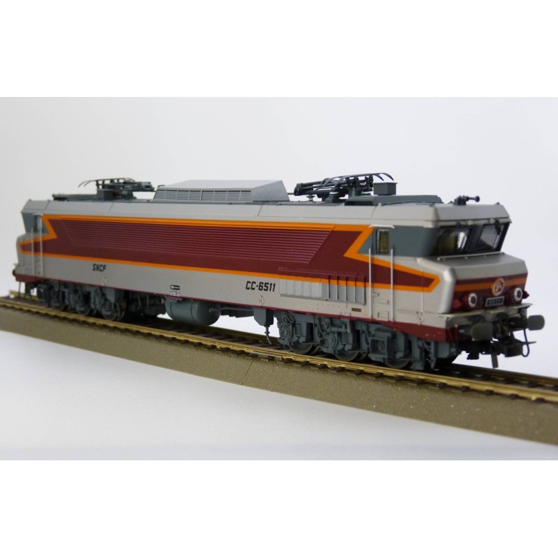 HJ2428-Locomotive SNCF. CC 6511. silver with "Mistral" logo. Period  Jouef - HJ2428-ModTrain