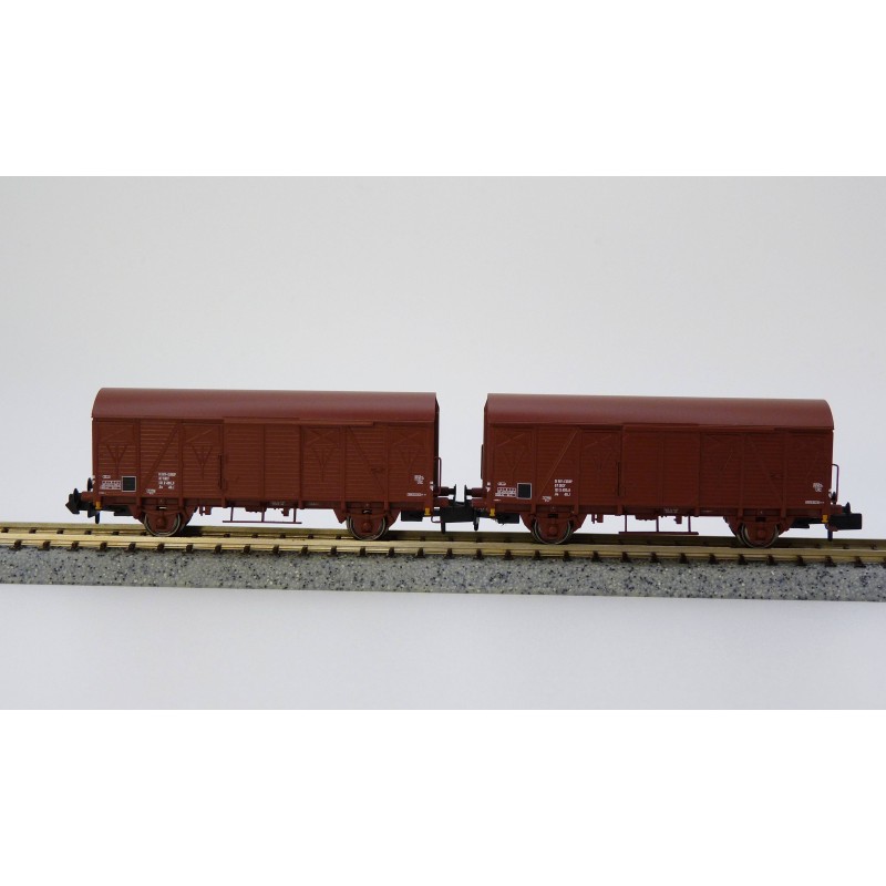 HN6515-Set 2-unit pack 2-axle covered wagons type G4 Arnold - HN6515-ModTrain