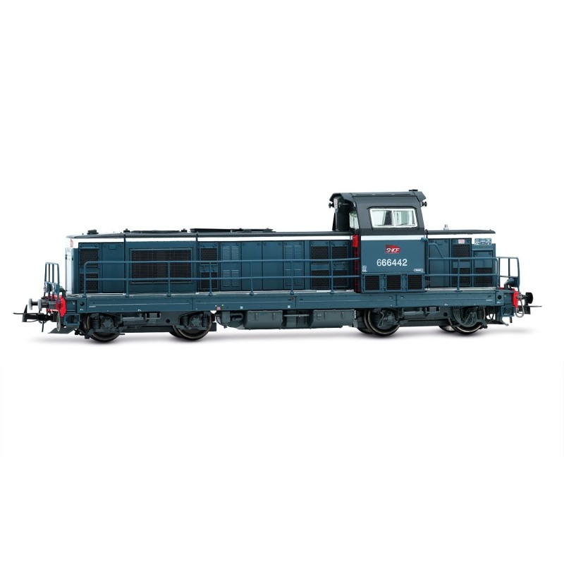 HJ2441S-Locomotive diesel BB 666442, livrée bleue, ép. VI, avec décodeur sonore HJ2441S SNCF-ModTrain