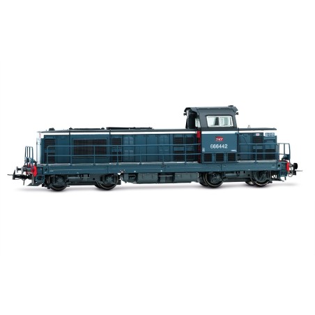 HJ2441S-Locomotive diesel BB 666442, livrée bleue, ép. VI, avec décodeur sonore HJ2441S SNCF-ModTrain